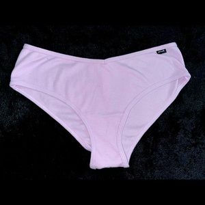 Lavender knit style Victoria secret pink cheeky panty size Xl BRANDNEW Unworn